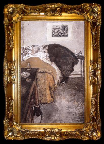 framed  Edouard Vuillard The doctor arrives, ta009-2